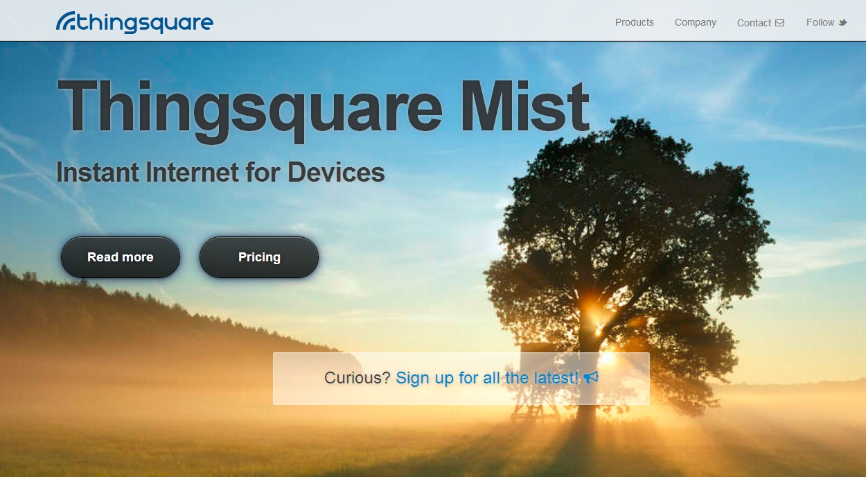 Thingsquare Mist website